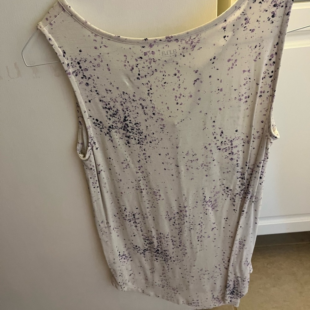 a.n.a White and Purple Women's Top - Picture 6 of 7